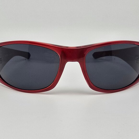 Harley Davidson HDS 5001 BU-3 Gloss Red Frame Grey Lens Sunglasses w/ Case 63mm - Picture 2 of 16